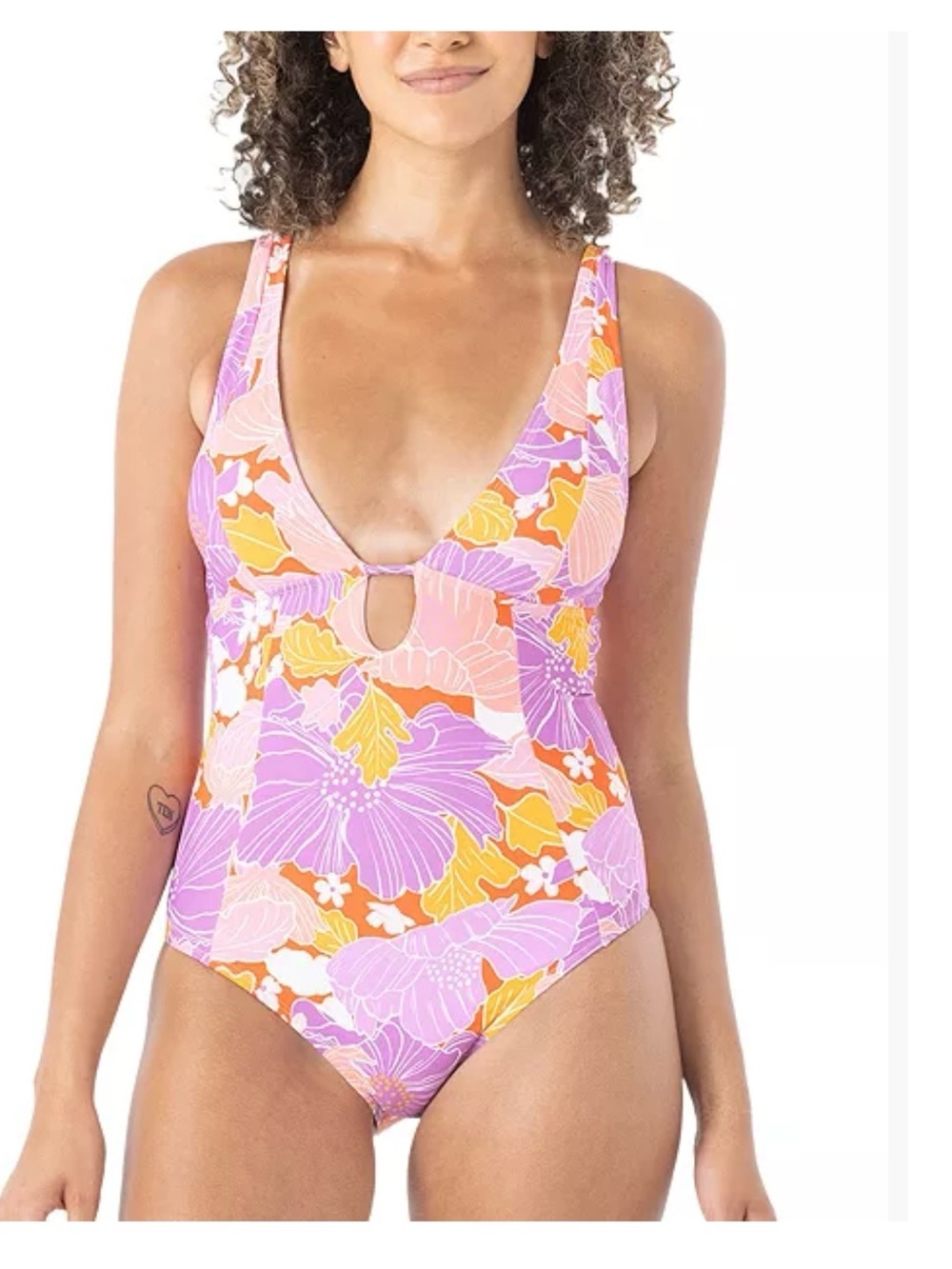 NWT Roxy
Juniors' Bell Bottom Blooms One-Piece Swimsuit